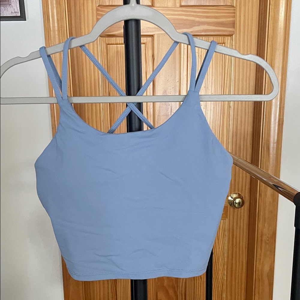 Light Blue Strappy women’s Crop Top / tank top